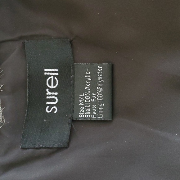 Surell Faux Rabbit Fur Vest M/L Chinchilla color - Picture 4 of 5